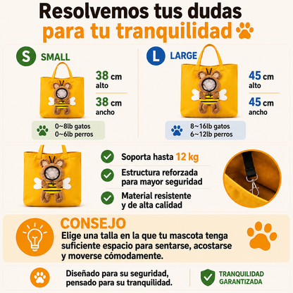 snout & about® - Bolsa bandolera para mascotas